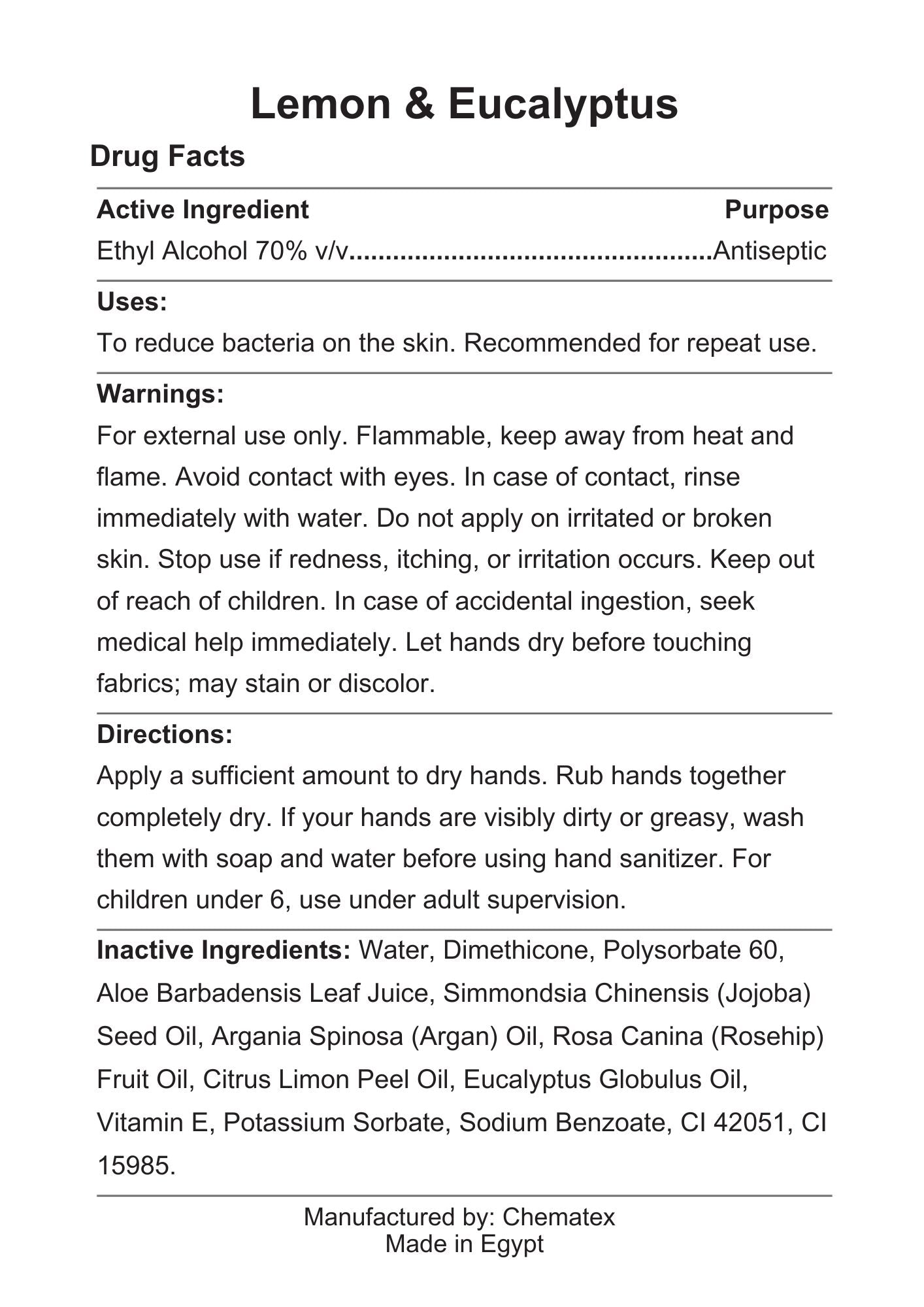 Lemon & Eucalyptus full ingredient list
